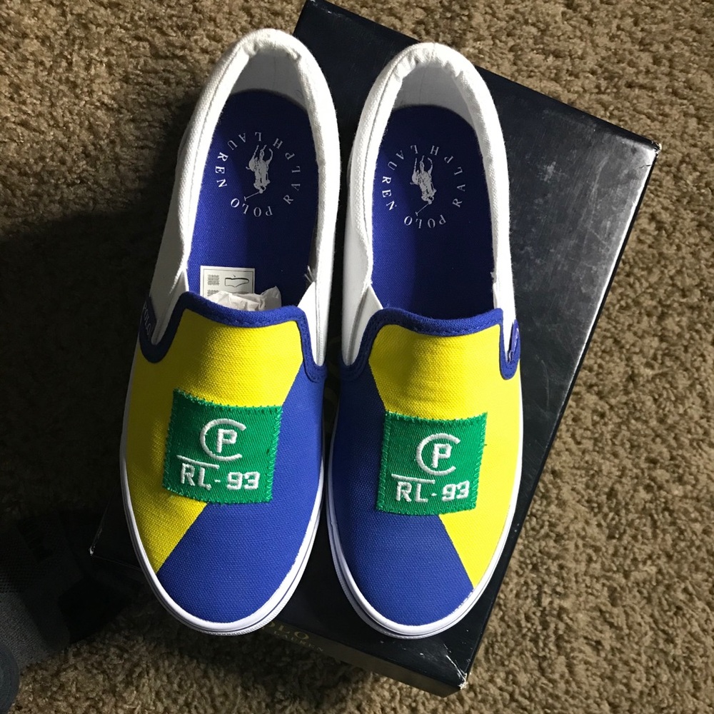 Ralph Lauren polo slip on sneakers